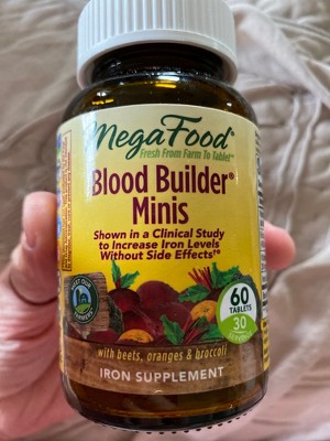 Megafood Blood Builder Vegan Iron Supplement Mini Tablets - 60ct : Target