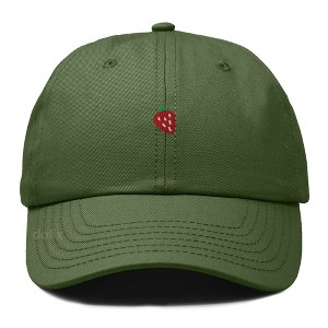 Dalix Lil Strawberry Embroidered Cotton Summer Outdoor Baseball Cap Dad Hat Womens - 1 of 4