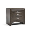 NicBex Modern Contemporary Nightstand with 2 Drawers,Solid wood Bedside Table with Knob Pulls for Living Room Bedroom - 3 of 4