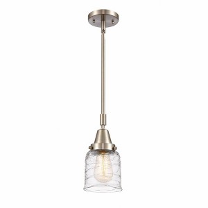 Bell - 1 Light Stem Hung Mini Pendant In Industrial Style-11.13 Inches Tall and 5 Inches Wide - 1 of 1