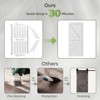 Manufactured Wood Paneled Sliding Barn Door with Installation Hardware Kit,Sliding Closet Door with PVC Surface - 3 of 4