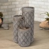 John Timberland Havara Rustic 3-Tier Cascading Columns Outdoor Floor Water Fountain with LED Light 26" for Yard Garden Patio Home Deck - 2 of 4