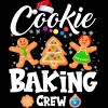 Men's Design By Humans Cookie Baking Crew Christmas By NekoShop T-Shirt - image 2 of 4