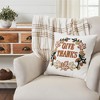 Wheat Plaid Give Thanks Pillow 18x18 - 4 of 4