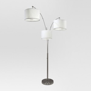Avenal Shaded Arc Floor Lamp Brushed Nickel Lamp Only - Project 62