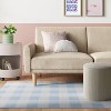4'x5'6" Gingham Print Accent Rug Blue - Room Essentials™ - 2 of 4