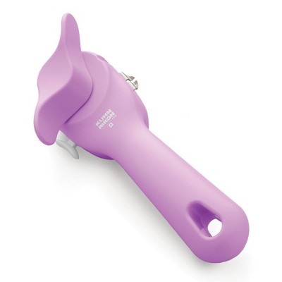 Kuhn Rikon Swiss Can Opener Smooth Edge Safety Lid-Lifter Pink/White Polka  Dot