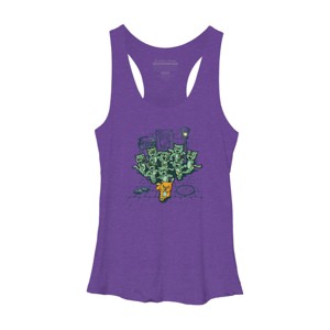 Women's Design By Humans Bad Past Lives By LetterQ Racerback Tank Top - 1 of 3
