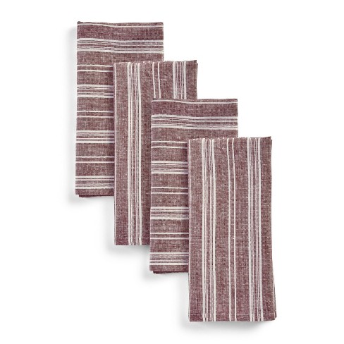 Solino Home Striped Linen Dinner Napkins | Chelsea Stripe - image 1 of 4