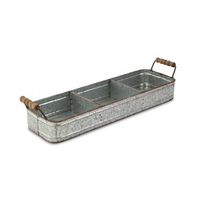 Cheung's Gondula 3 Slot Galvanized Caddy - 1 of 3