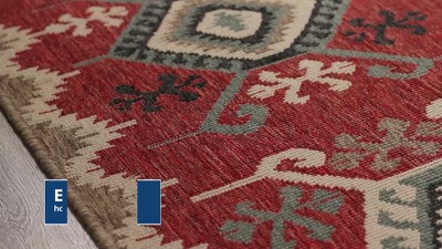 Tropical Leaf Beige and Green Hand-Tufted Indoor/Outdoor Rug