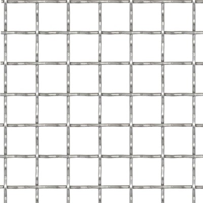 vidaXL Crimped Garden Wire Fence Stainless Steel 39.4"x33.5" 0.8"x0.8"x0.1"
