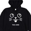 The Void Big Cat Face Adult Black Long Sleeve Cosplay Hoodie With 3D Ears - 2 of 2