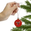 Delaware State University Secondary Mini Small Tiny Wood Christmas Tree Holiday Ornament - 4 of 4