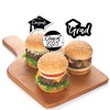 Big Dot of Happiness Black and White 2025 Graduation Party - Dessert Cupcake Toppers - Clear Treat Picks - Set of 24 - 3 of 4