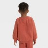 Toddler Boys' Washed French Terry Sweatshirt - Cat & Jack™ - 2 of 3