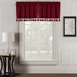 Egyptian Linens Heavyweight Velvet Straight Valance 52”Wx19”L (Single) - 1 of 4