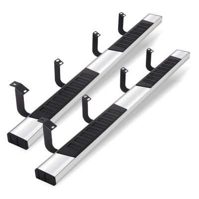 6 Inches Running Boards,Aluminum Alloy Truck Side Steps,Compatible with Various Models,Polished bright surface