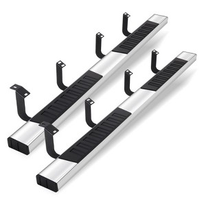 6 Inches Running Boards,Aluminum Alloy Truck Side Steps,Compatible with Various Models,Polished bright surface - 1 of 4