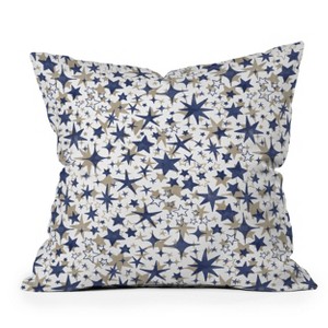20"x20" Deny Designs Marta Barragan Camarasa Starry Sky Outdoor Throw Pillow Blue - 1 of 4
