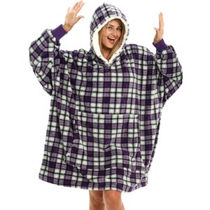 ADR Adult Wearable Blanket, Sweater Hoodie, Blanket with Sleeves for Men & Women Oversized Sweatshirt - 1 of 3