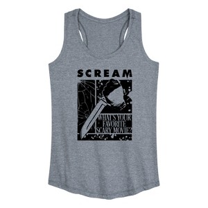 Women's - Scream - Knife Graphic Racerback Tank - 1 of 4