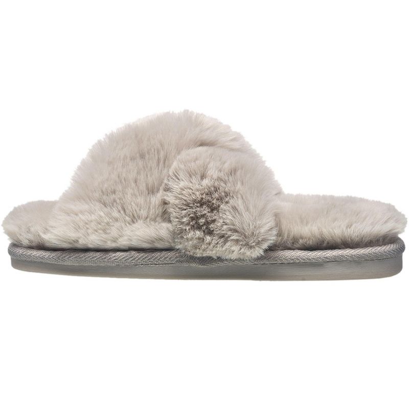 Aeropostale Women's Fuzzy Criss Cross House Slippers with Cushioned Comfort, 4 of 6