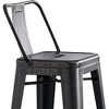 30" Metal Industrial Barstools, Set of 4 with Bucket Back and Non-Slip Feet for Kitchen, Bar, Restaurant, Balcony - 3 of 4