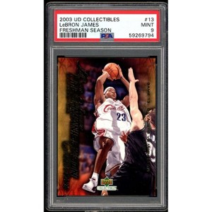 Lebron James Rookie Card 2003 UD Collectibles Freshman Season #13 PSA 9 - 1 of 2