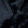 60"x50" Luxury Long Haired Faux Fur Throw Blanket Black - Yorkshire Home - 4 of 4