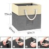DOMETOUR Fabric Storage Cubes Storage Bins Set of 6, Foldable Closet Drawers Organizers Storage Box for Toy Clothes - 3 of 4