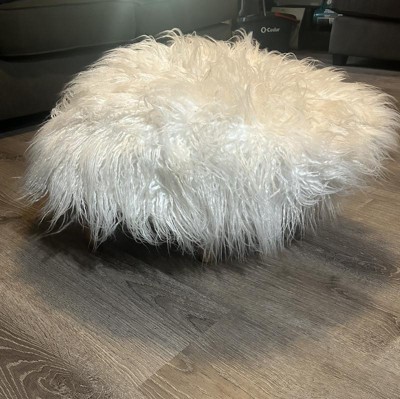 Target best sale fur ottoman