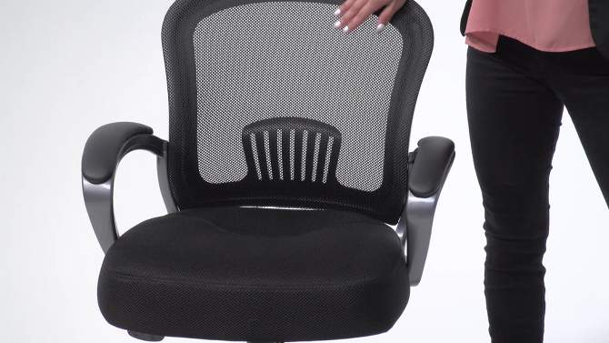 Ergonomic Mesh Task Chair Black - Boss, 2 of 8, play video