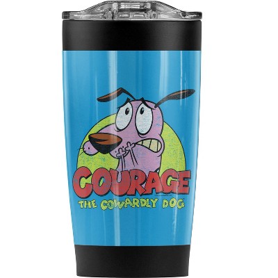 Courage The Cowardly Dog Colorful Courage Steel Tumbler 20oz Coffee Travel Mug