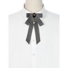INSPIRE CHIC Women's Rhinestone Ribbon Pre-tied Brooch Bow Ties - 4 of 4