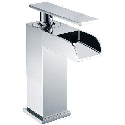 ALFI  AB1598-PC Polished Chrome Single Hole Waterfall Bathroom Faucet