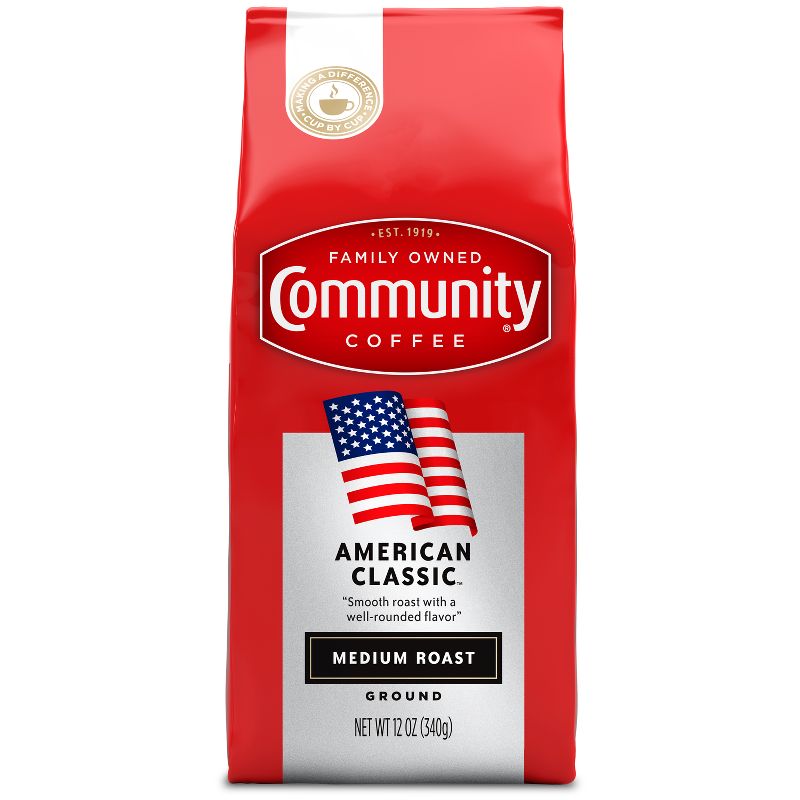 Community Coffee American Classic Medium Roast - 12oz, 1 of 5