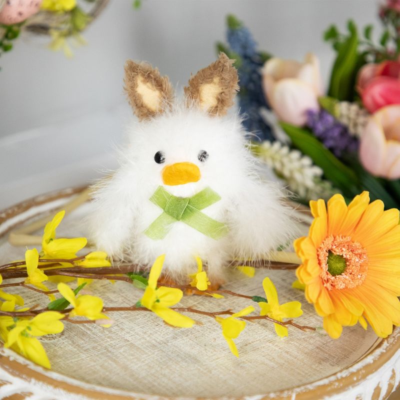 Northlight Duck with Bunny Ears Easter Figurine - 5.5" - White, 2 of 6