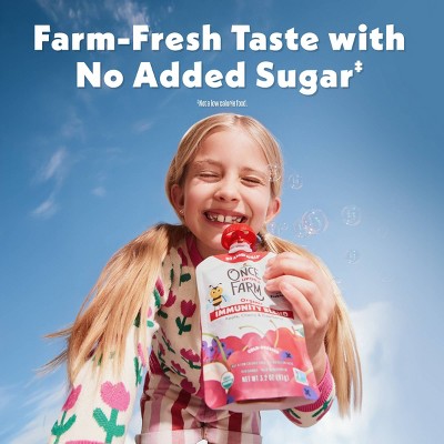 Once Upon A Farm Apple, Strawberry and Cranberry Pouch - 3.2oz