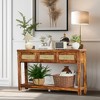 Resenkos Console Desk Table, Console Table, Entryway Table, Side Table, Display Table,51.2" Industrial 2-Tier Narrow Sofa Table Entryway Table with 3 - 4 of 4