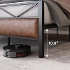 homfan King Size Bed Frame with Headboard, Industrial Platform Upholstered Bed Frame with 14 Strong Metal Slats Support, 11'' Under-Bed Storage,Brown - 4 of 4