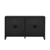 Bella Depot 58.2" Wooden Sideboard Cabinet with Rubberwood Veneer and Adjustable Shelves - 3 of 4
