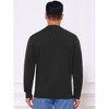 INSPIRE CHIC Men's Long Sleeve Quarter Zip Mock Neck Knitted Polo Sweater - 3 of 4