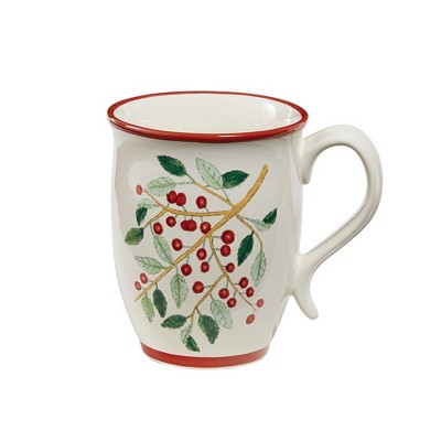 Park Designs Simply Holly Mug Set - White