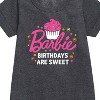 - Barbie - Barbie Birthdays Are Sweet Graphic Short Sleeve Fleece Dress - 2 of 3