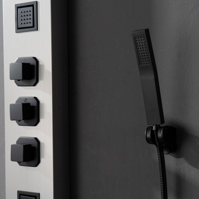 Stainless Steel Multi-Function Shower Panel with Jets and Handheld
