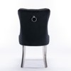 GDFStudio Haley Contemporary Velvet Tufted Upholstered Dining Chair with Nailhead Trim (Set of 2) - 4 of 4