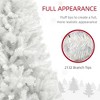 TopComfy Christmas Tree Stand Unlit Artificial Tree Auto Open Design for Holiday Decor, White, 57.1"*57.1"*106.3" - 4 of 4