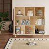 KWPZQEB Solid Pine Wood Storage Cabinet, Block Storage Cabinet, Wooden Book Shelf for Furniture, Home Decor, Natural - 2 of 4