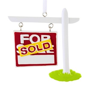 Polarx 3.0 Inch For Sale/Sold Realtor Sign Christmas Tree Ornament , Christmas Decor New Home (1PC) - 1 of 4